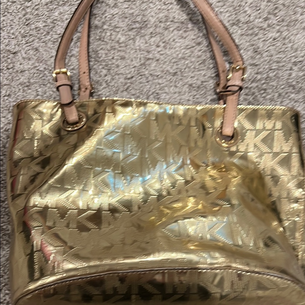 Michael Kors Gold Tote Bag